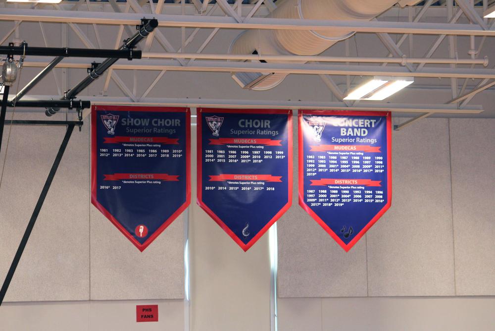 Palmyra Gym Banners - Show Choir, Choir and Band