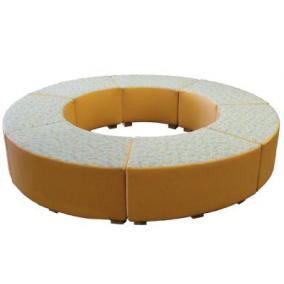 CSI Wedge ottoman in circle