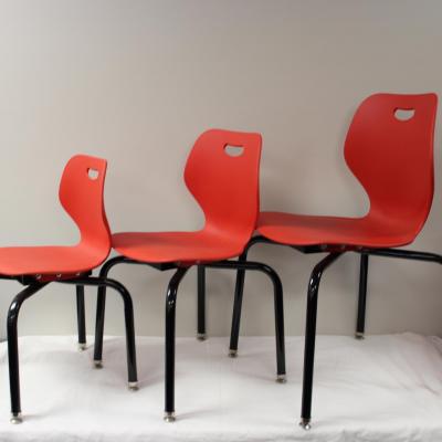student small, medium and large poly chair
