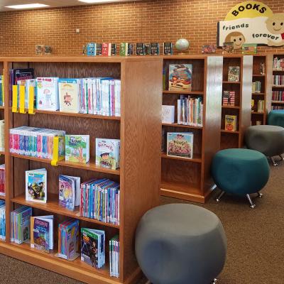 Double sided online bookcase