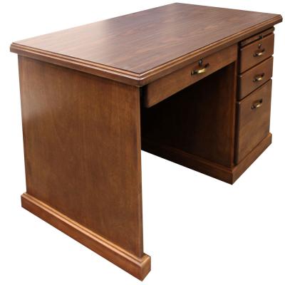desk with pencil drawer and one pedestal side view