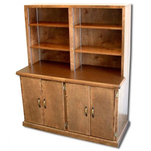 bookcase credenza with four doors and 4 bookshelves