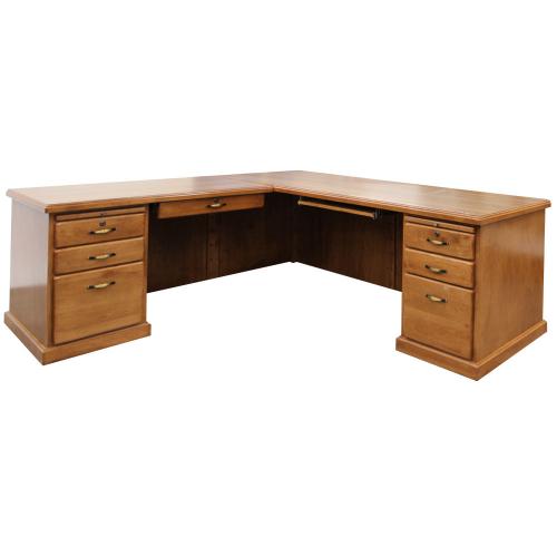 desk with right return