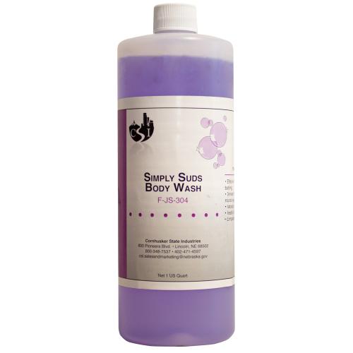 bottle of simply suds body wash
